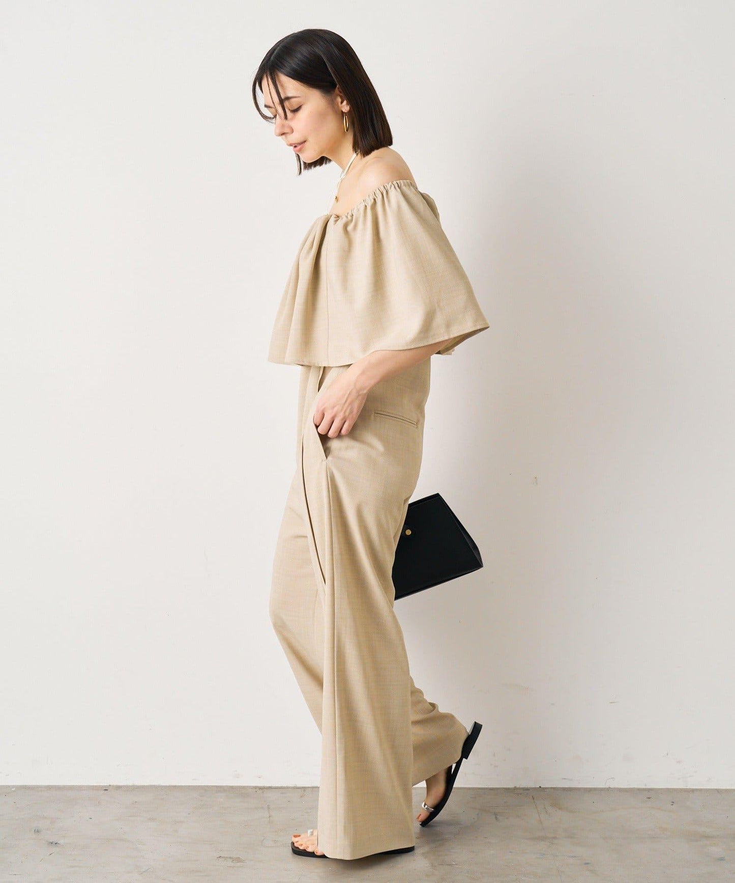 Loungedress 露肩設計 連體褲