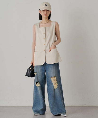 Loungedress 方領馬甲