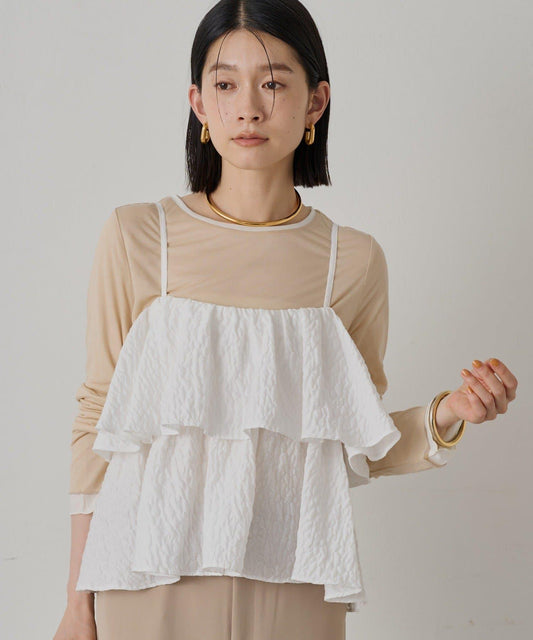 Loungedress 荷葉邊 抹胸上衣