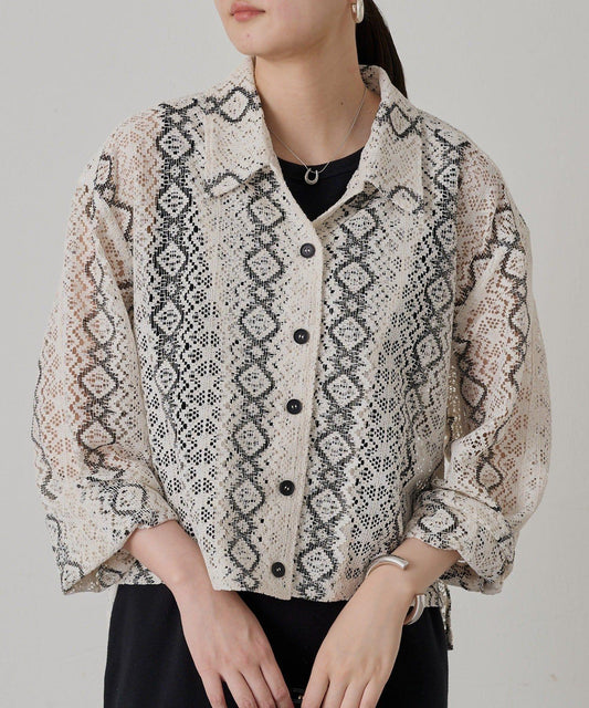 Loungedress 蕾絲開襟襯衫