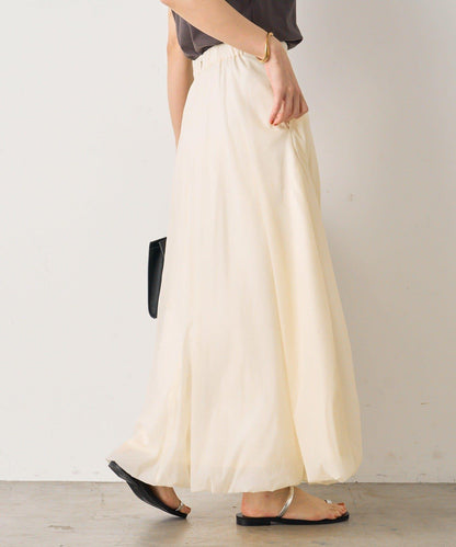輕盈塔夫綢燈籠半身裙