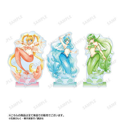 《人魚的旋律》_花森ぴんく老師 繪製 七海露西亞 穿羽毛的美人魚ver. 附配件大號亞克力立牌