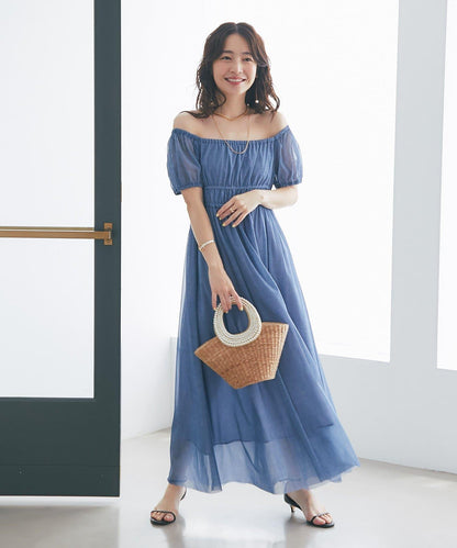 【La boutique BonBon】牛仔風網紗連衣裙