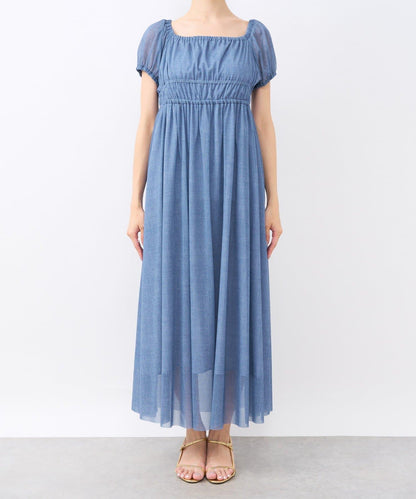 【La boutique BonBon】牛仔風網紗連衣裙