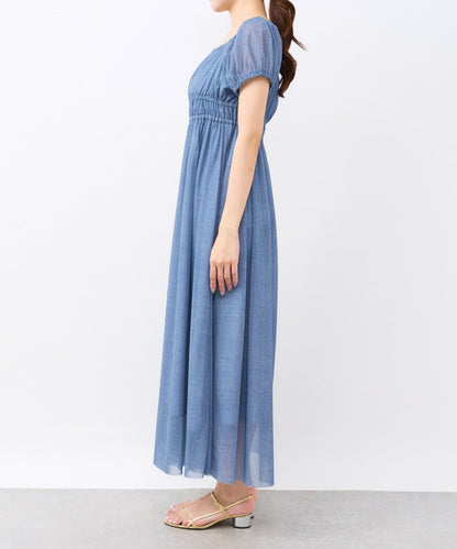 【La boutique BonBon】牛仔風網紗連衣裙