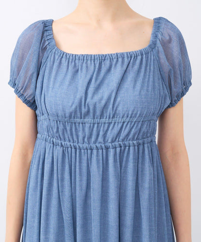 【La boutique BonBon】牛仔風網紗連衣裙