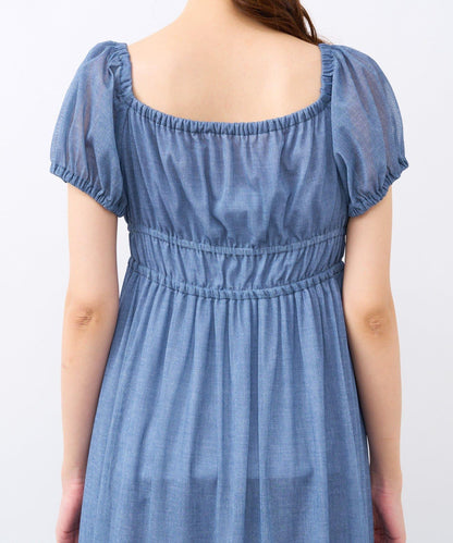 【La boutique BonBon】牛仔風網紗連衣裙