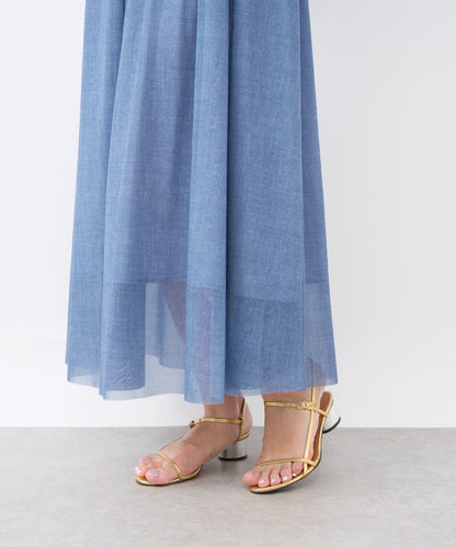 【La boutique BonBon】牛仔風網紗連衣裙