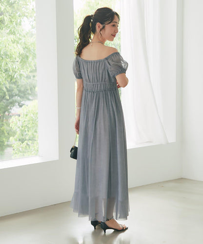 【La boutique BonBon】牛仔風網紗連衣裙