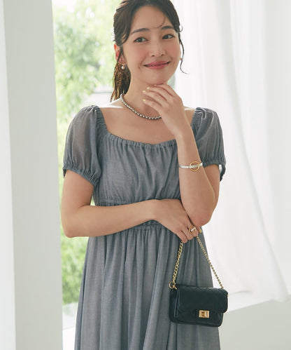 【La boutique BonBon】牛仔風網紗連衣裙