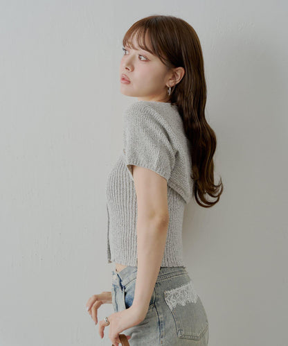 Chico 前扣吊帶＋小披肩套裝