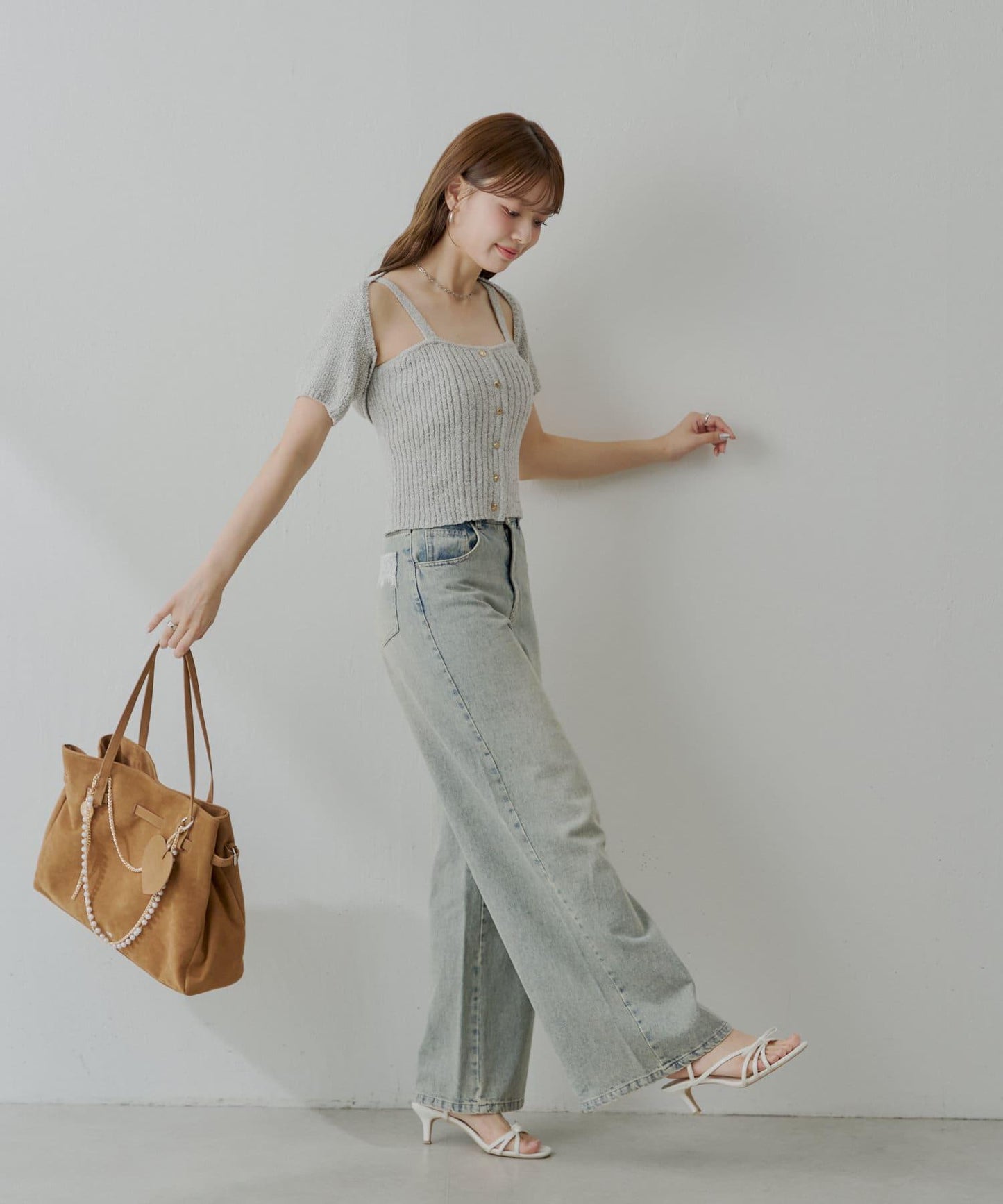 Chico 前扣吊帶＋小披肩套裝