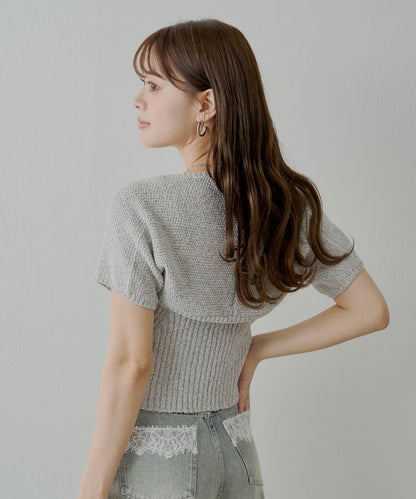 Chico 前扣吊帶＋小披肩套裝