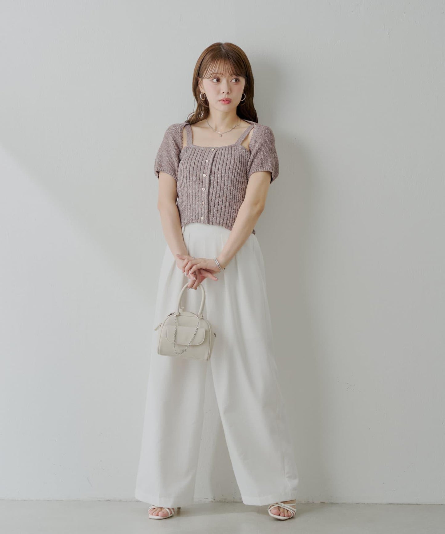 Chico 前扣吊帶＋小披肩套裝