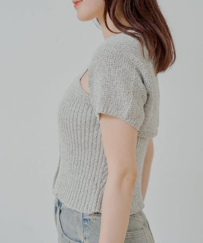 Chico 前扣吊帶＋小披肩套裝