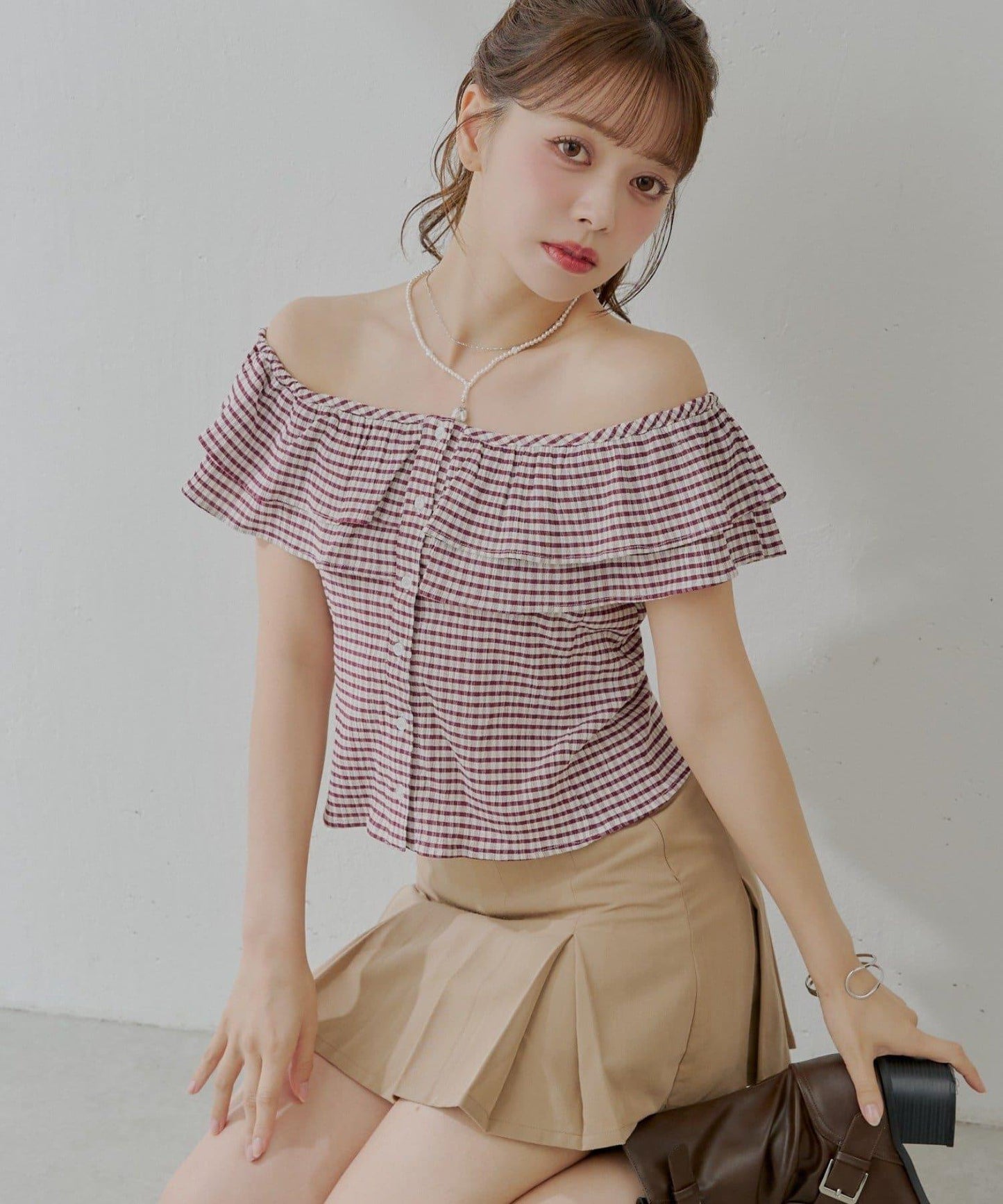 Chico 前排扣荷葉邊設計襯衫