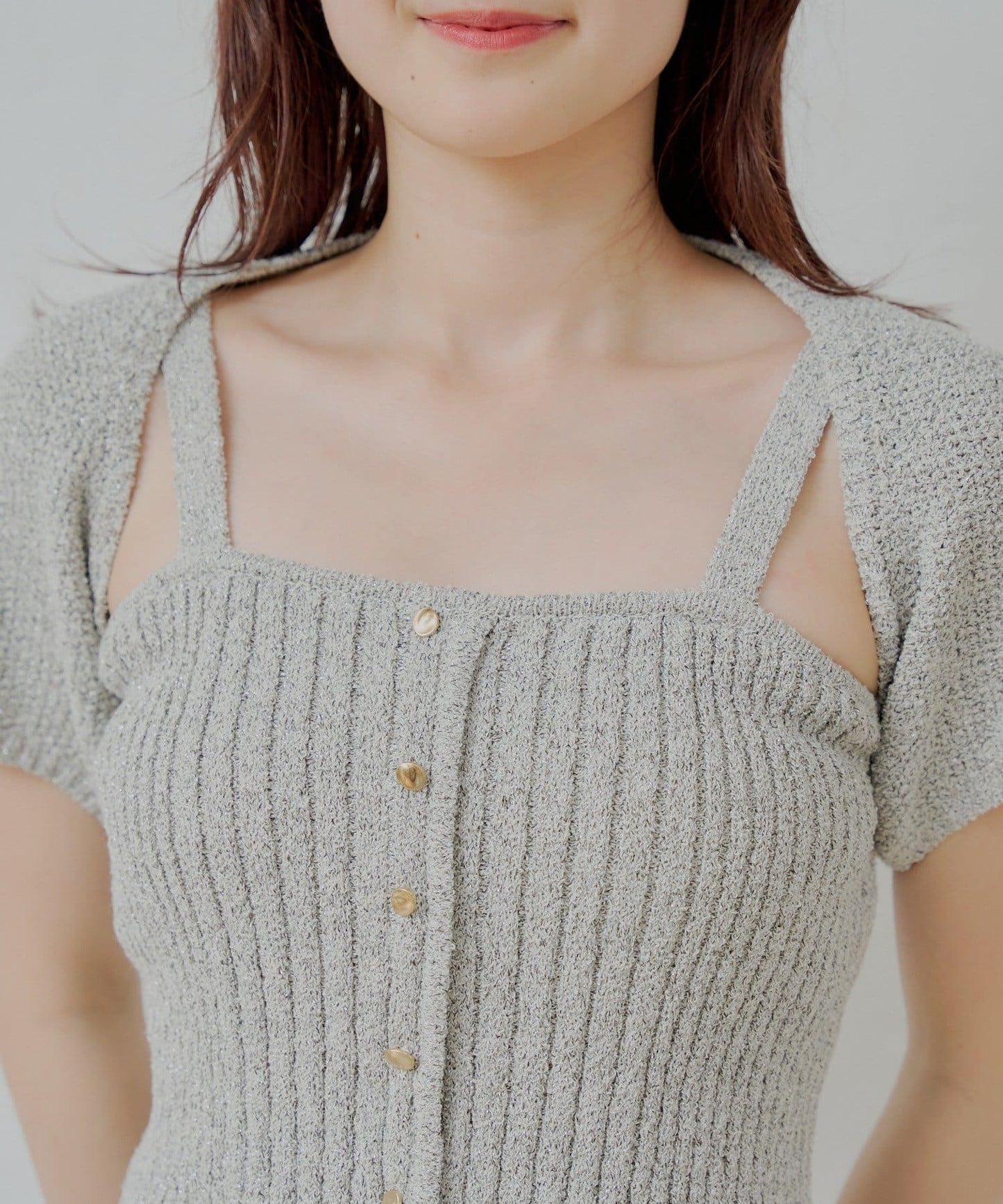 Chico 前扣吊帶＋小披肩套裝