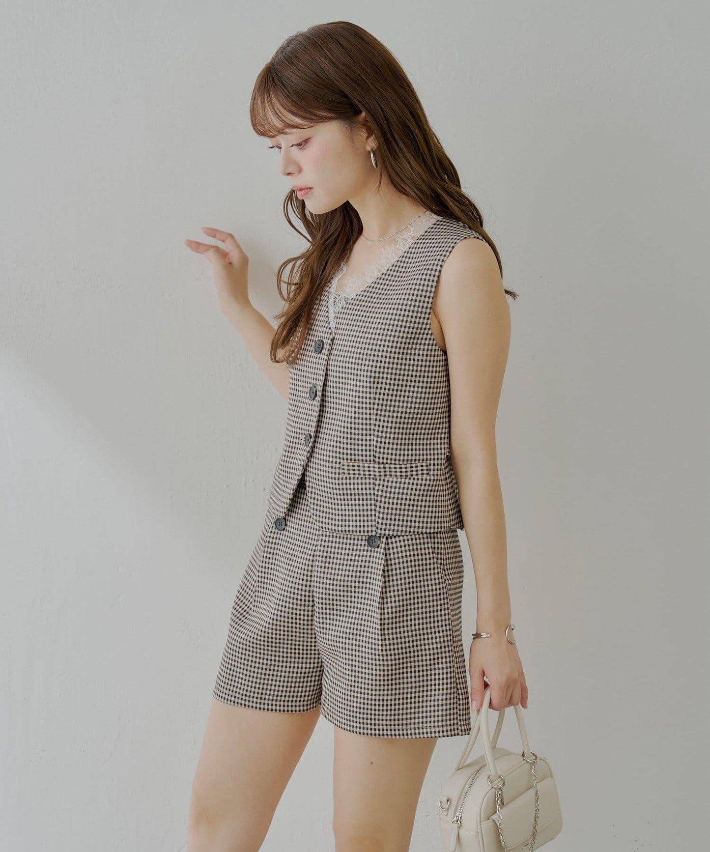 Chico 側邊按扣設計 休閒短褲