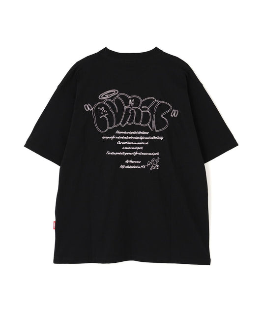《直營店限定》塗鴉刺繡T恤