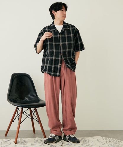 【CIAOPANIC TYPY】棉質寬鬆條紋褲