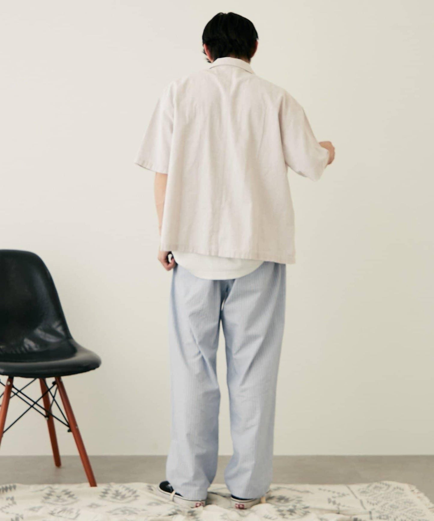 【CIAOPANIC TYPY】棉質寬鬆條紋褲