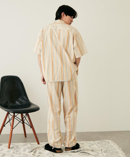 【CIAOPANIC TYPY】棉質寬鬆條紋褲