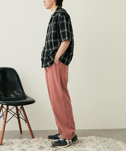 【CIAOPANIC TYPY】棉質寬鬆條紋褲