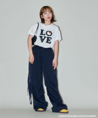"HELLO KITTY/《Hello Kitty》" LOVE Logo T恤