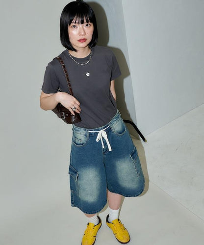 一點刺繡logo T恤