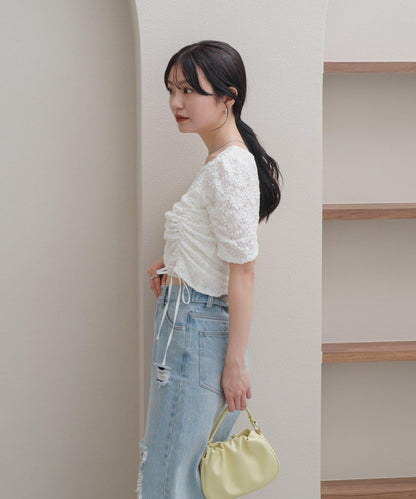 泡泡賽跑花朵上衣
