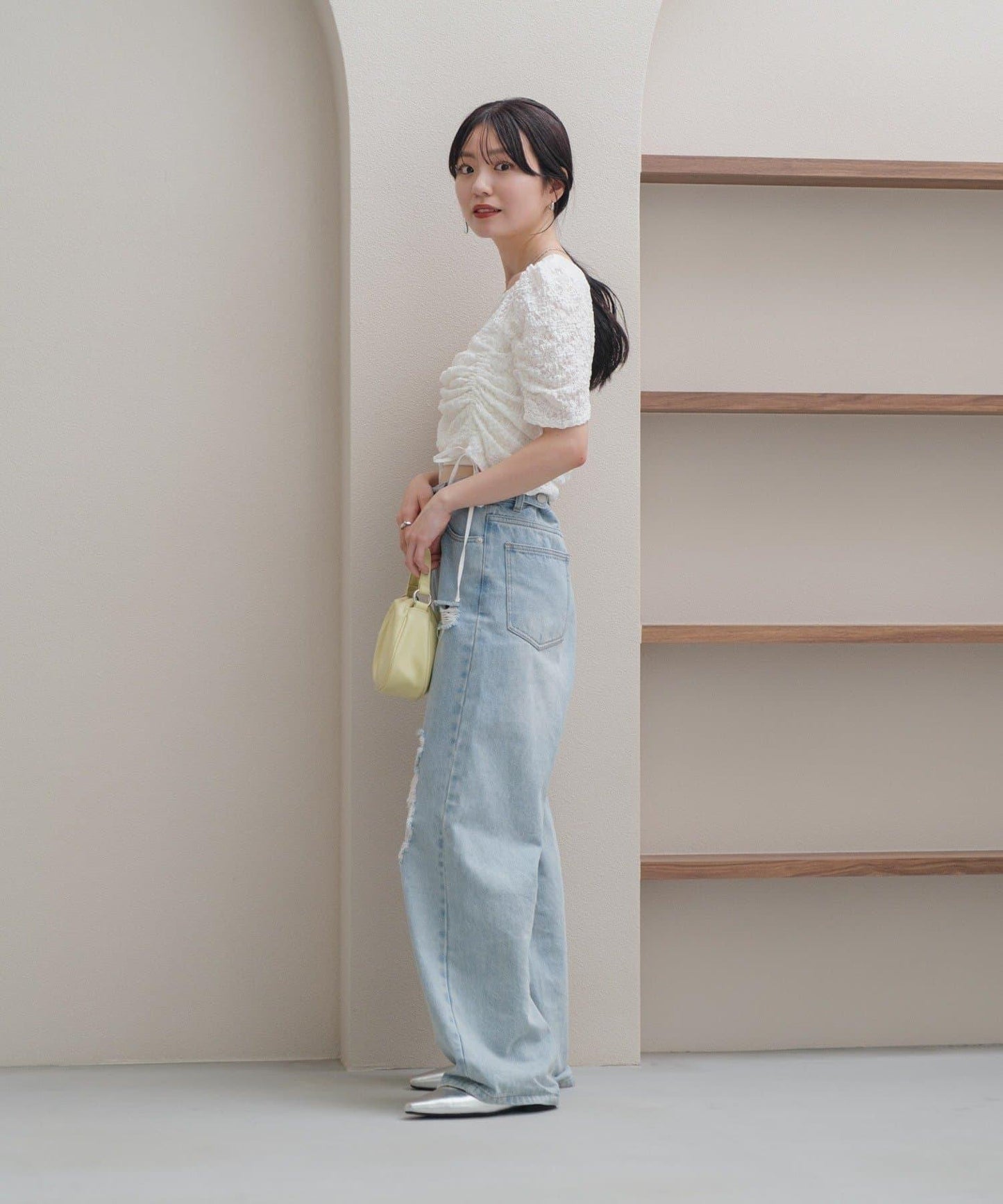 泡泡賽跑花朵上衣
