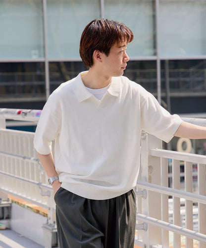 【Kastane】【WHIMSIC】精細針織短袖polo衫