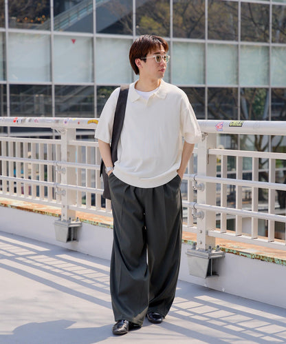 【Kastane】【WHIMSIC】精細針織短袖polo衫