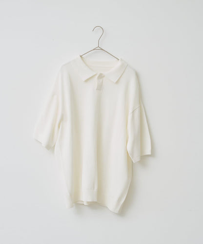 【Kastane】【WHIMSIC】精細針織短袖polo衫