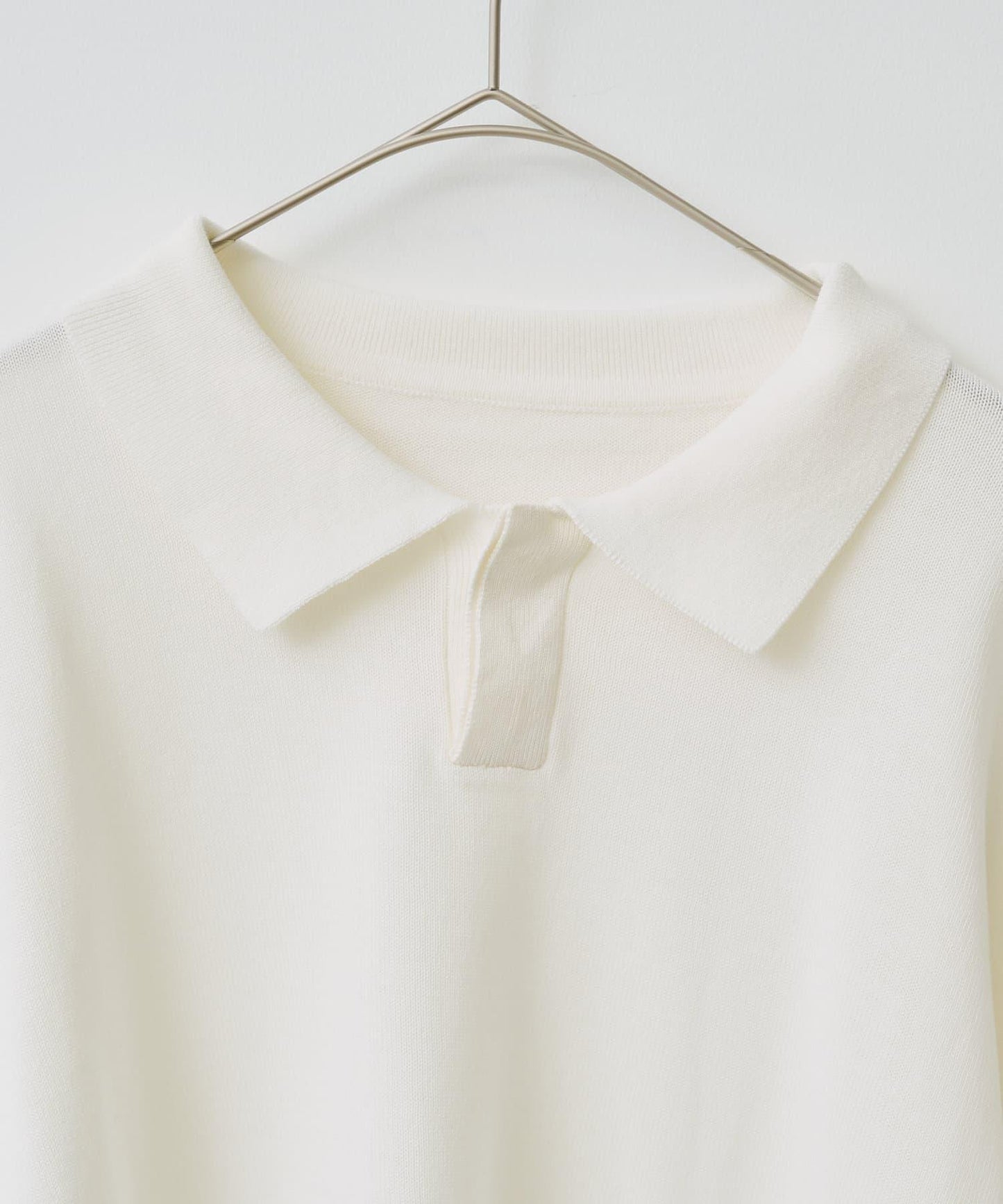 【Kastane】【WHIMSIC】精細針織短袖polo衫