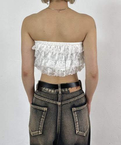 【WHO'S WHO gallery】蕾絲荷葉邊胸衣