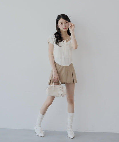 【Chico】鉤花設計開衫編織針織衫