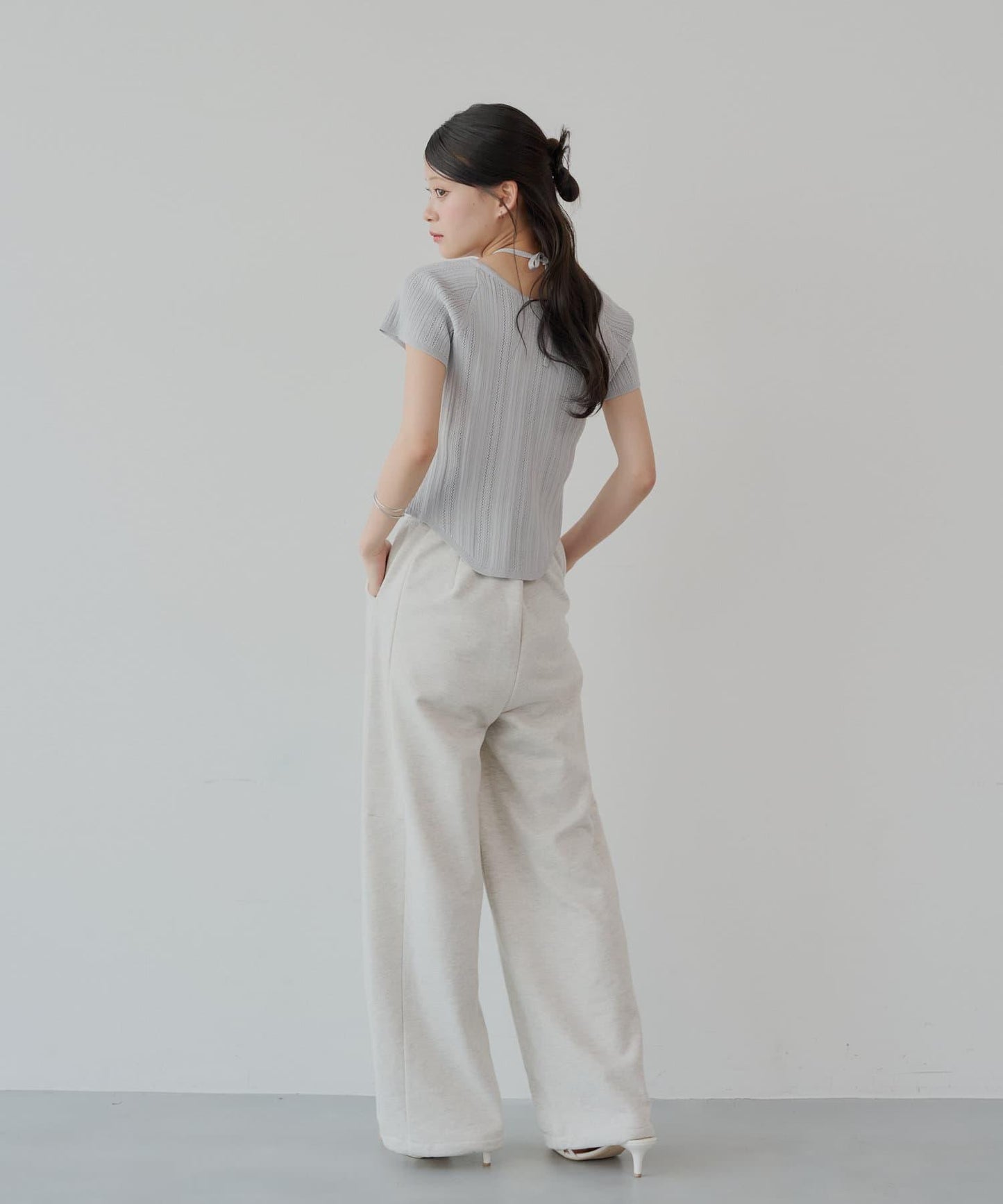 【Chico】鉤花設計開衫編織針織衫