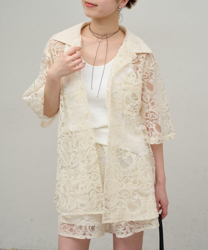 蕾絲罩衫