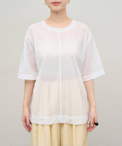 Omekashi 透膚剪裁套頭上衣