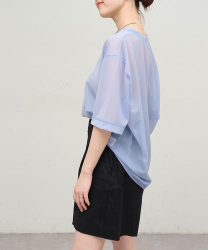 Omekashi 透膚剪裁套頭上衣