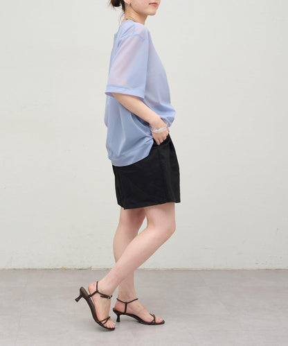 Omekashi 透膚剪裁套頭上衣