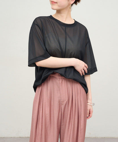 Omekashi 透膚剪裁套頭上衣