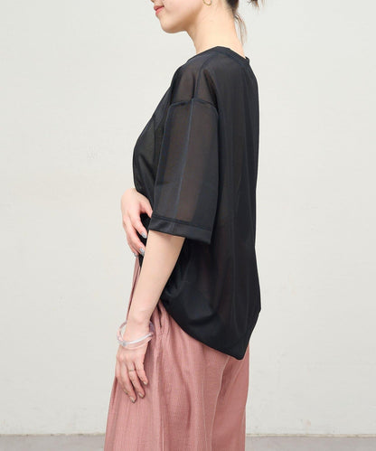 Omekashi 透膚剪裁套頭上衣
