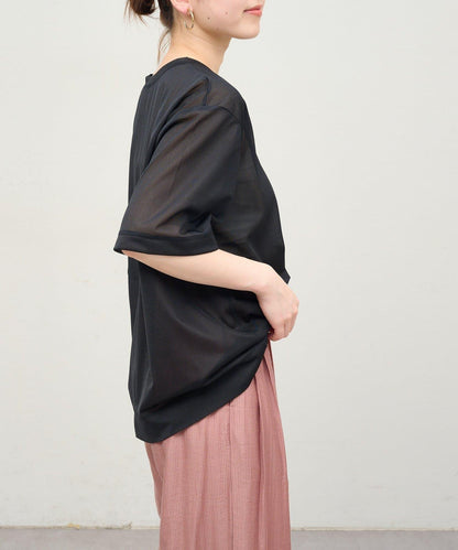 Omekashi 透膚剪裁套頭上衣