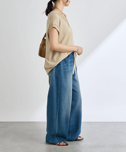 【套裝可搭配】人造絲混紡長款後開衫針織衫/7月中旬發貨預定