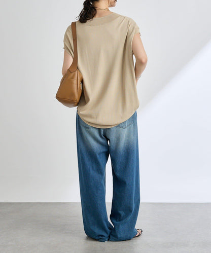 【套裝可搭配】人造絲混紡長款後開衫針織衫/7月中旬發貨預定