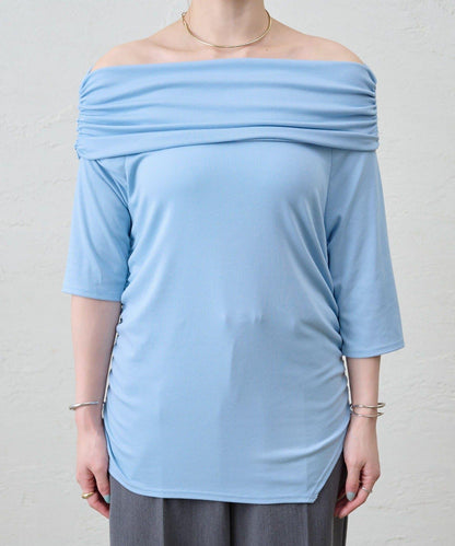 SHENERY 露肩不對稱設計 套頭上衣