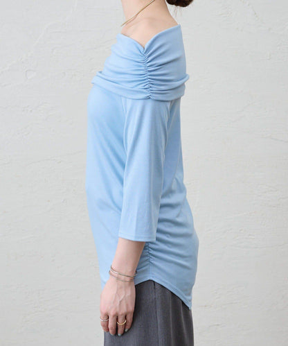 SHENERY 露肩不對稱設計 套頭上衣