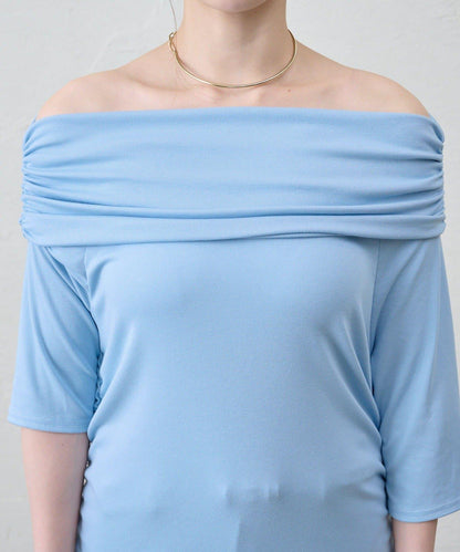 SHENERY 露肩不對稱設計 套頭上衣